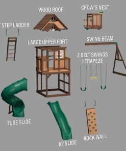 Skyfort III Swing Set - Image 15