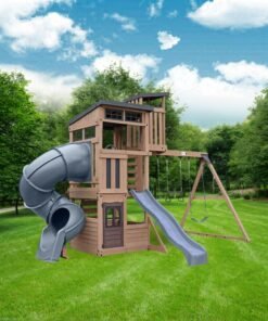 Skyline Lookout Wooden Outdoor Playset - Image 4