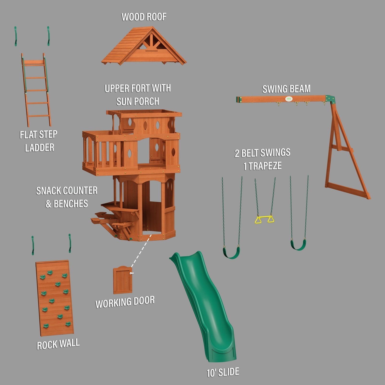 Woodland Swing Set - Image 27