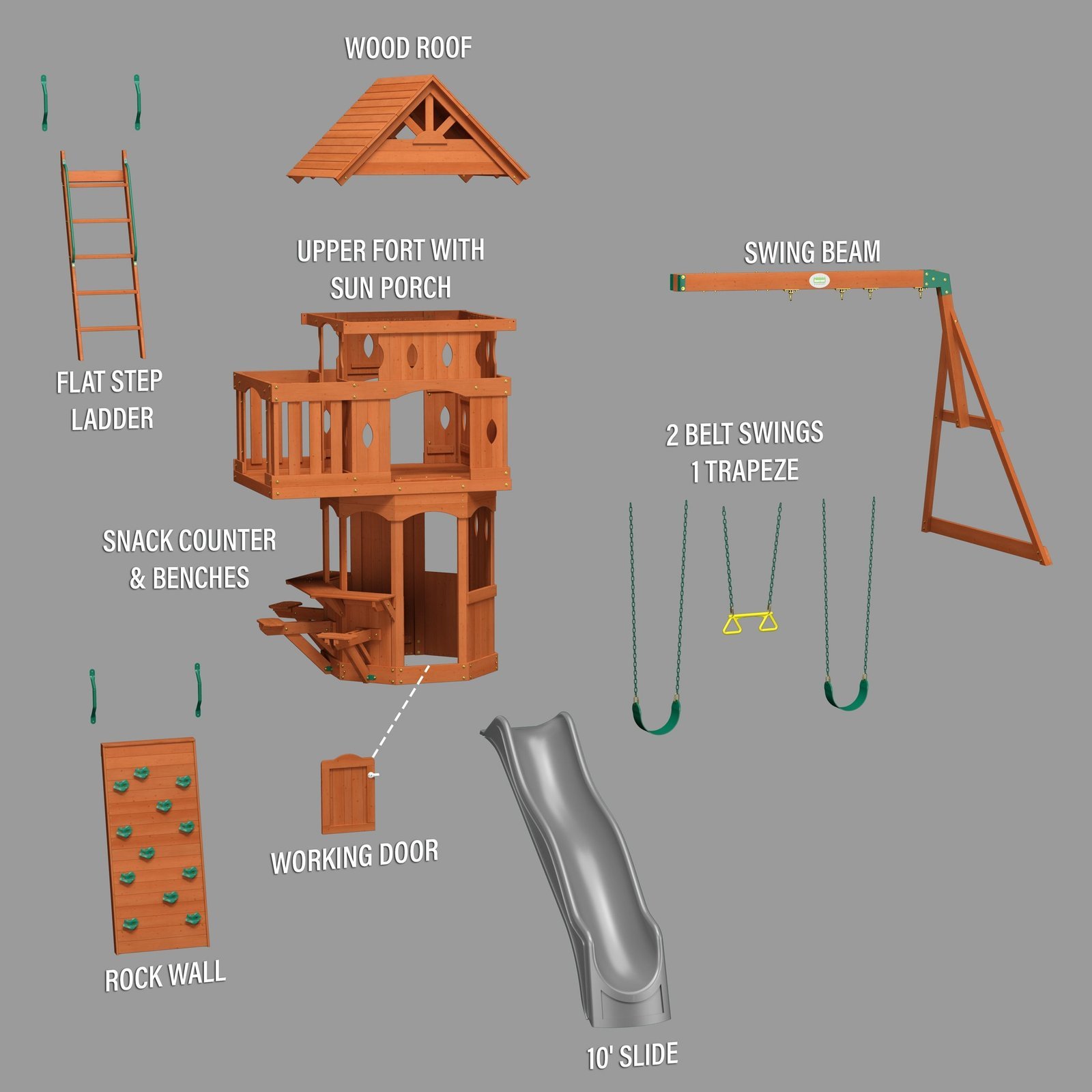 Woodland Swing Set - Image 16