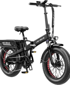 Heybike Fat Tire Mountain Electric Bikes, 1200 W, 45 Miles, 1~3 Pedal Assist, Greys