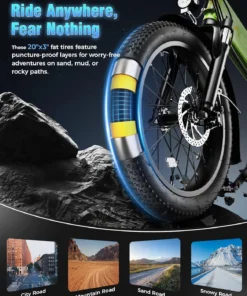 Alternative view of Jasion EB7 2.0 All Terrain Electric Bikes.