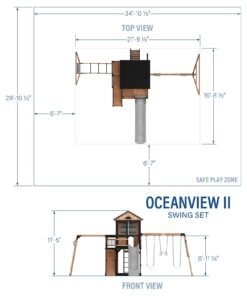 Alternative view of Oceanview II Swing Set