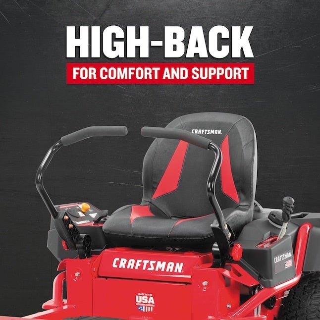 CRAFTSMAN Z5200 | 42 in Gas Zero-Turn Riding Lawn Mower | 20HP Kohler 7000 Twin-Cylinder Engine | High Back Seat (17RRFACS093) - Image 7