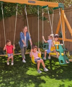 Bear Cave Lodge Swing Set – Installation Available - Image 14