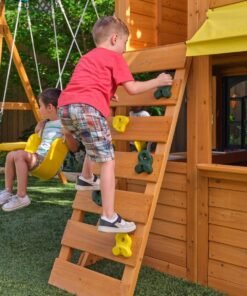 Bear Cave Lodge Swing Set – Installation Available - Image 24