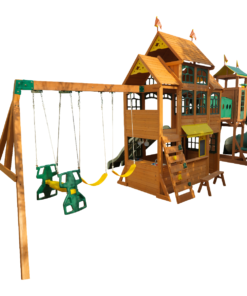Bear Cave Lodge Swing Set – Installation Available - Image 25