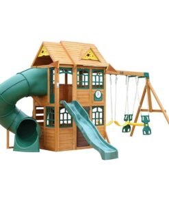 Charleston Lodge Wooden Swing Set / Playset - Image 6
