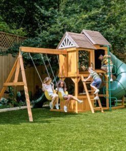 Alternative view of Laurel Retreat Swing Set – Installation Available