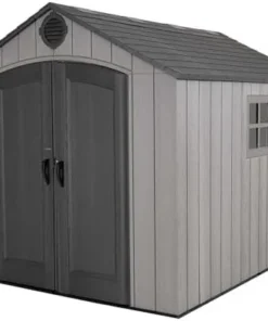 Lifetime Outdoor Storage Shed, 8 x 10 Foot, Grays - Image 4