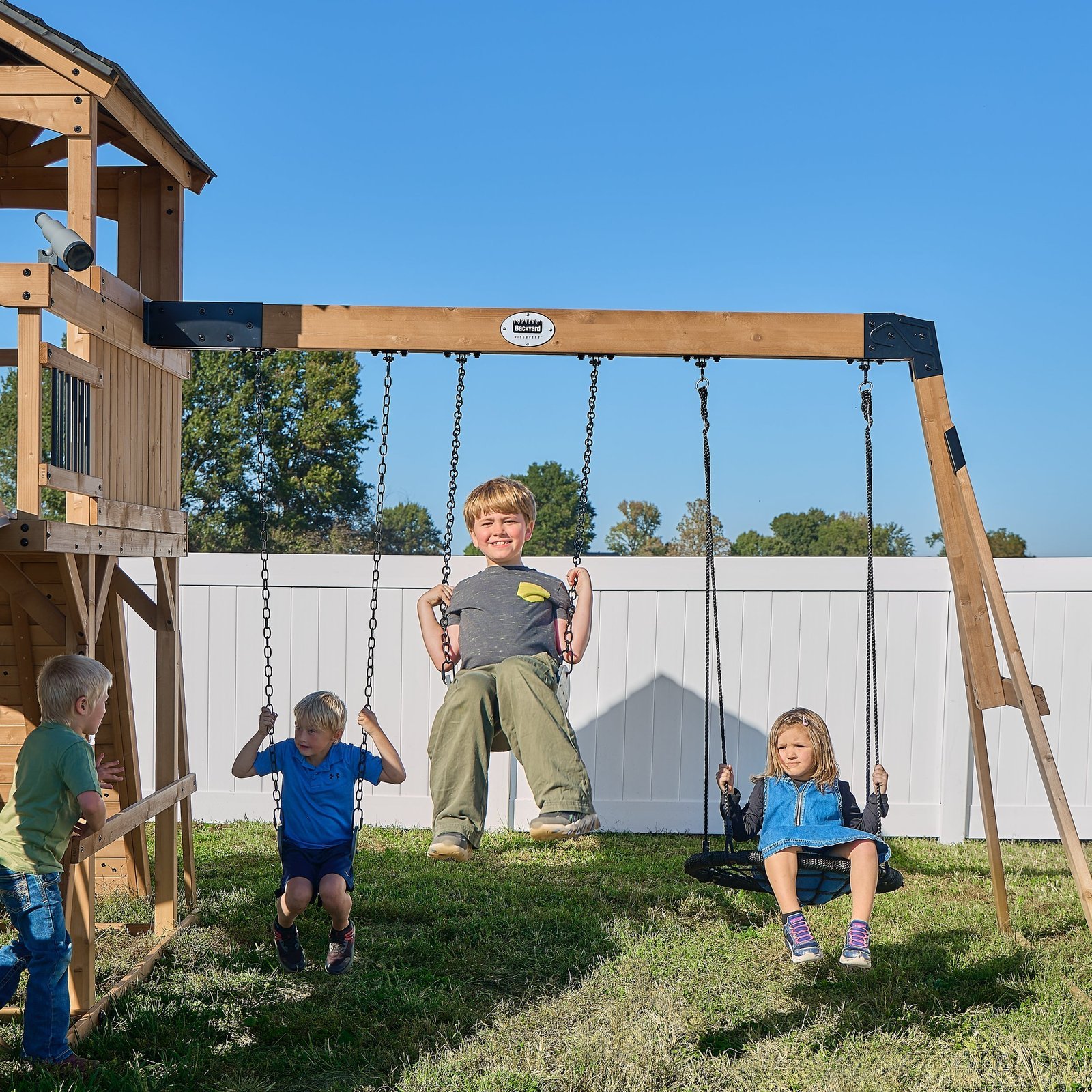 Dover Bay Swing Set with Tube Slide - Image 7