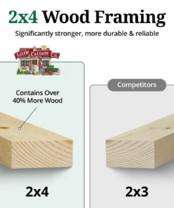 Alternative view of Little Cottage Co Value Gable Wood Shed Kits