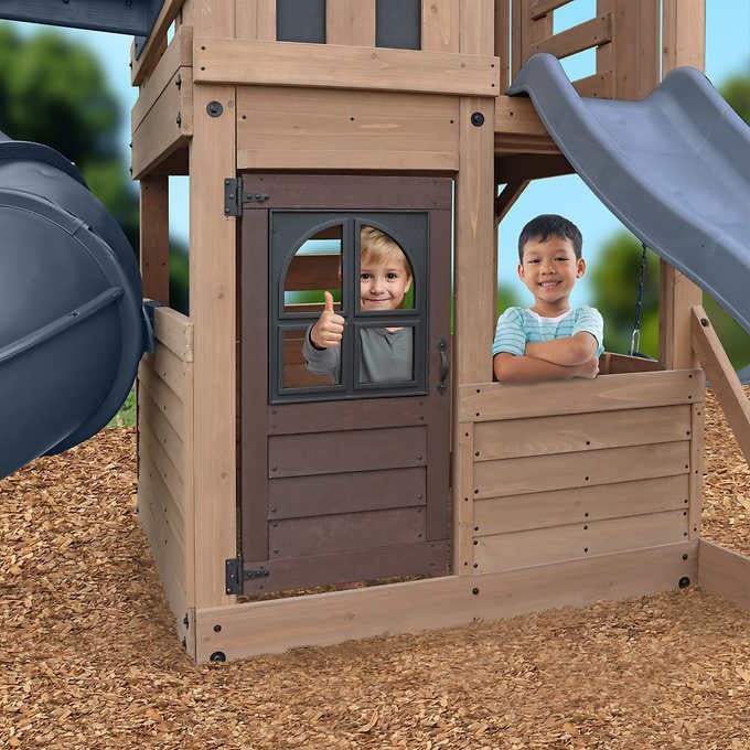 Skyline Lookout Wooden Outdoor Playset - Image 9