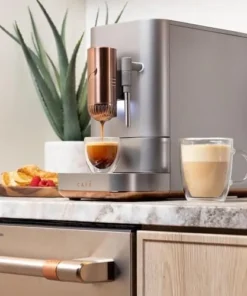 Café Affetto Automatic Espresso Machine + Milk Frother | Built-In & Adjustable Espresso Bean Grinders | One-Touch Brew in 90 Seconds | Steel Silver, 1.2 Liter, (C7CEBBS2RS3) - Image 6