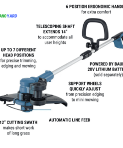 Kanoyard 20V Cordless String Grass Trimmer - Image 3