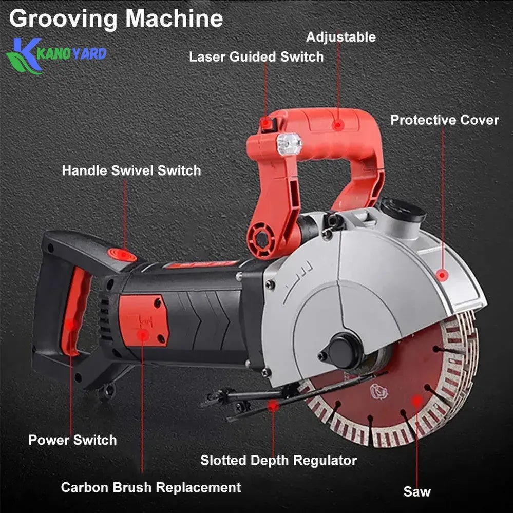 Kanoyard Titan-Cut 4800W | Professional Dust-Free Wall Chaser - Image 4