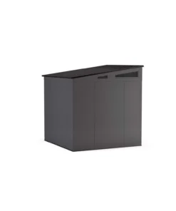 Alternative view of Suncast Modernist 7 ft. x 7 ft. Resin Vertical Pent Storage Shed with Floor Kits