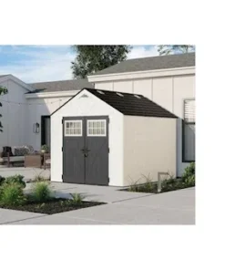 Alternative view of Suncast Tremont 8 ft. x 10 ft. Storage Shed with Floors – Ice Cube|BMS8125