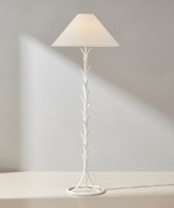 Provenz 62-Inch LED Floor Lamp in Plaster White