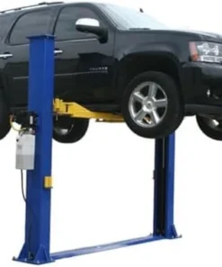 ATLAS Automotive Equipment 9KBPX 2-Post Lift/Hoist, Baseplate Style, 9’6″ Minimum Ceiling Height, 9,000lb Capacity, Symmetric Arms, Dual Hydraulic Chain Drives Cylinders, for Low Ceiling Home Use