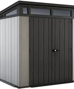 Keter Outdoor Storage Sheds, for House, Patio & Yard, Plastic Resin, Artisan, 7×7 Ft, Gray