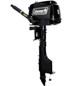 Coleman Powersports 5 HP 4 Stroke Outboard Boat Motor with Easy Pull Start F5BMS