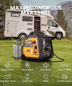 Alternative view of Maxpeedingrods 3500 Watt Portable Super Quite Electric Machines.