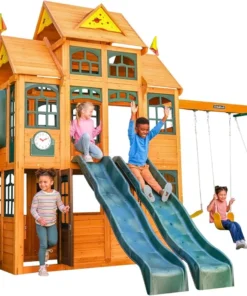 KidKraft Falcon Ridge Wooden Swing Set/Playset